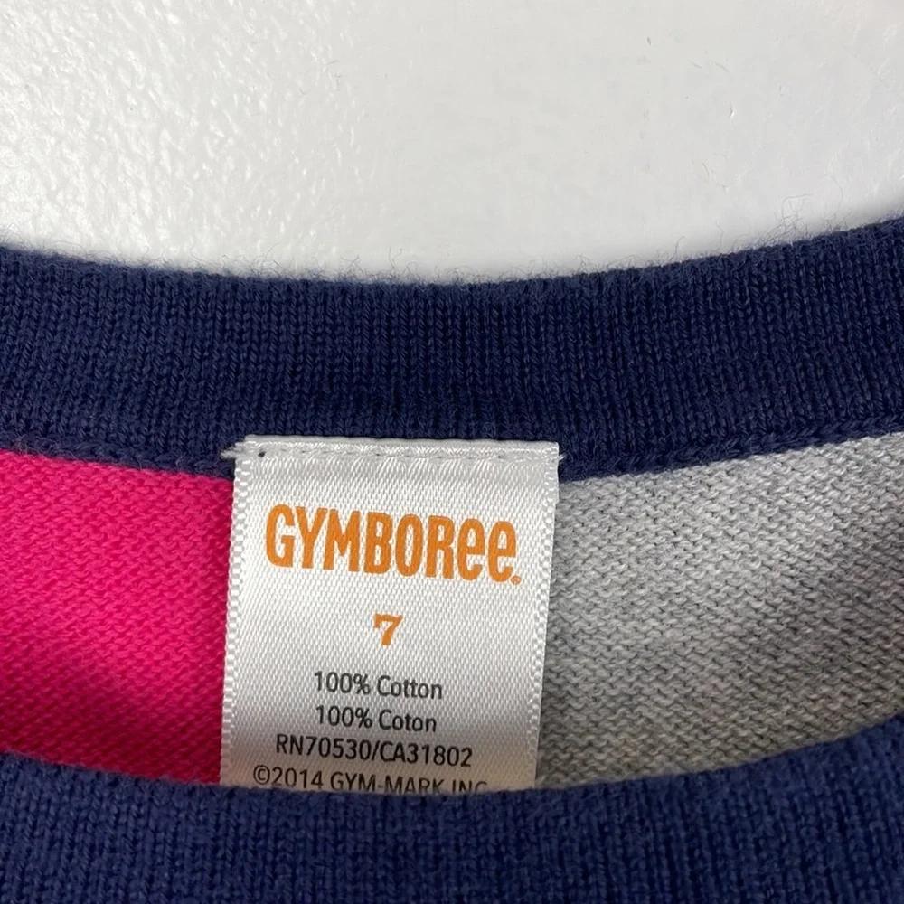 Gymboree Girl's multicolor patch design sleeveless sweater dress Size 7
